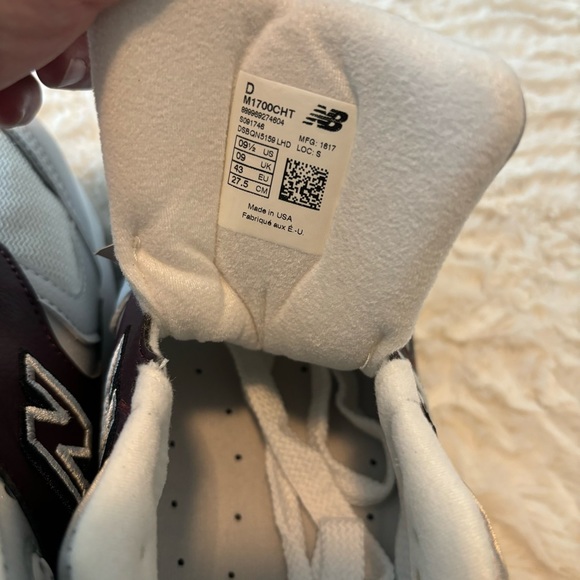 🪐☄️New Balance 1700 Age of Exploration LtGrey Burgundy Mens 9.5 NWT NO BOX ☄️🪐 - Picture 6 of 9